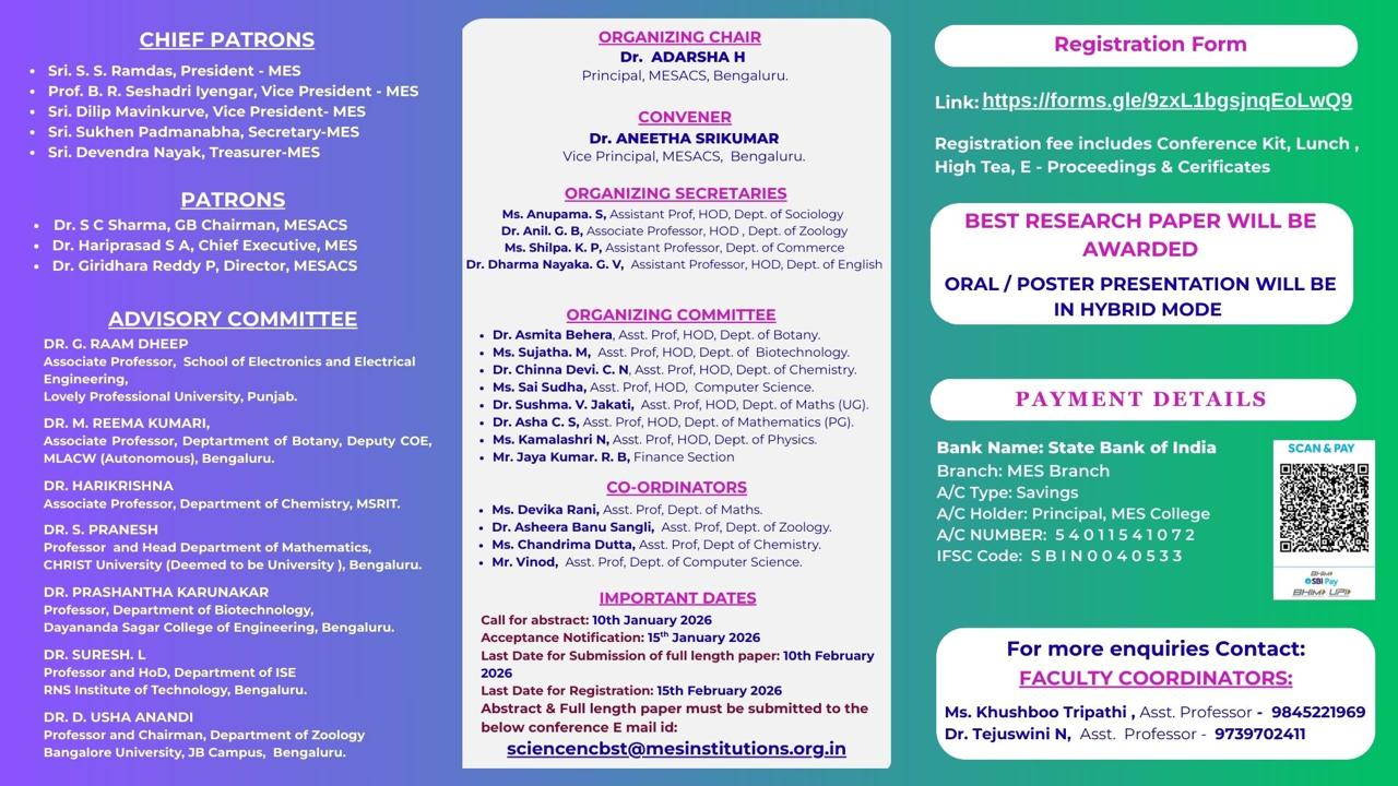 MES College of Arts, Commerce and Science